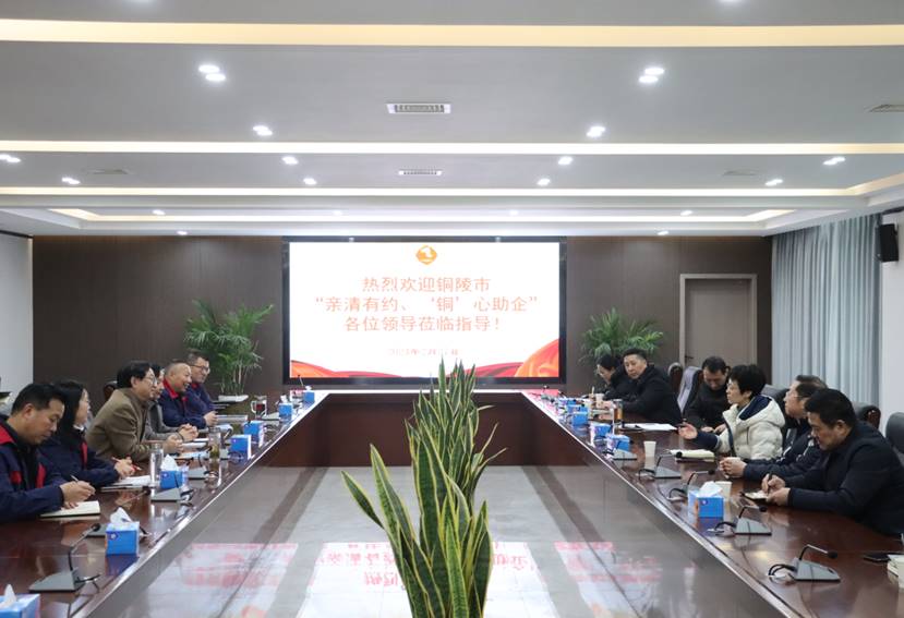 楊文萍到公司開(kāi)展“親清有約、‘銅’心助企”走訪調(diào)研