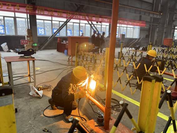 公司舉辦電焊工、電工技術(shù)比武